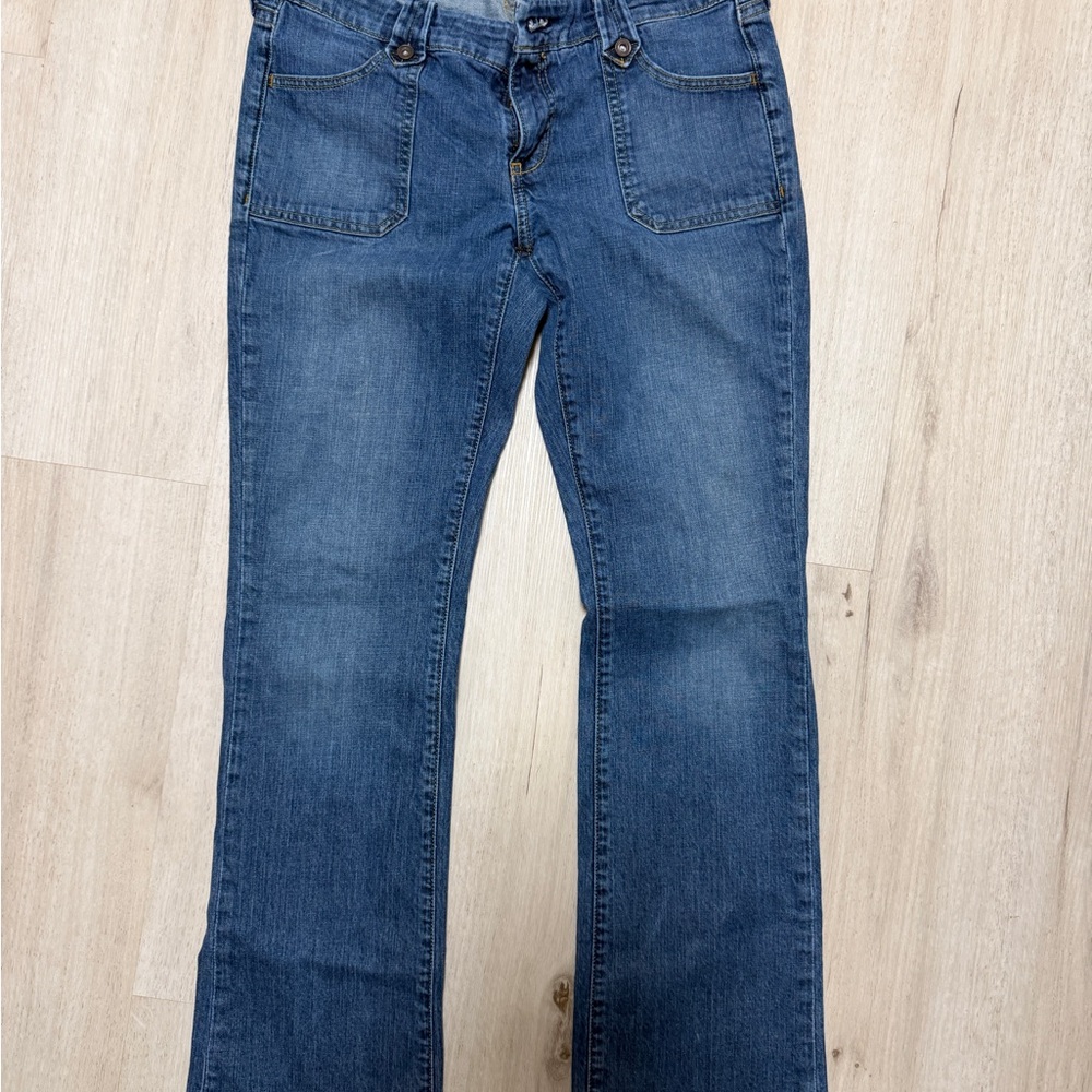 Old Navy Women's Wide Leg Jeans in Classic Blue